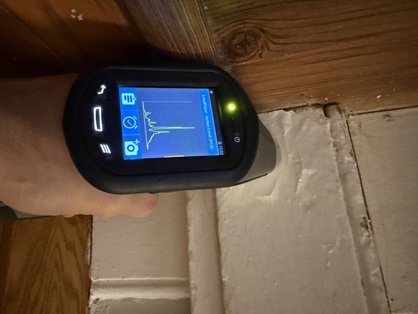 Spectrum analysis confirming lead presence using XRF in NJ
