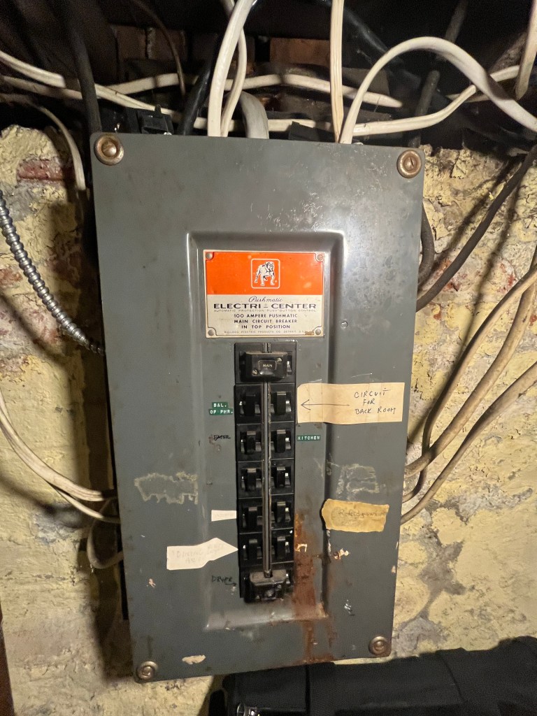 Pushmatic electrical panel found during New Jersey home inspection