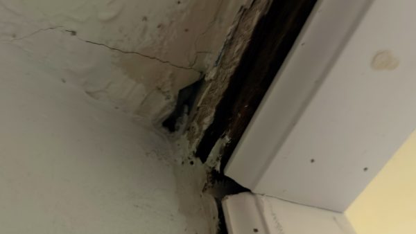 Deteriorated lead-based paint creating potential lead dust hazard in Philadelphia rental property