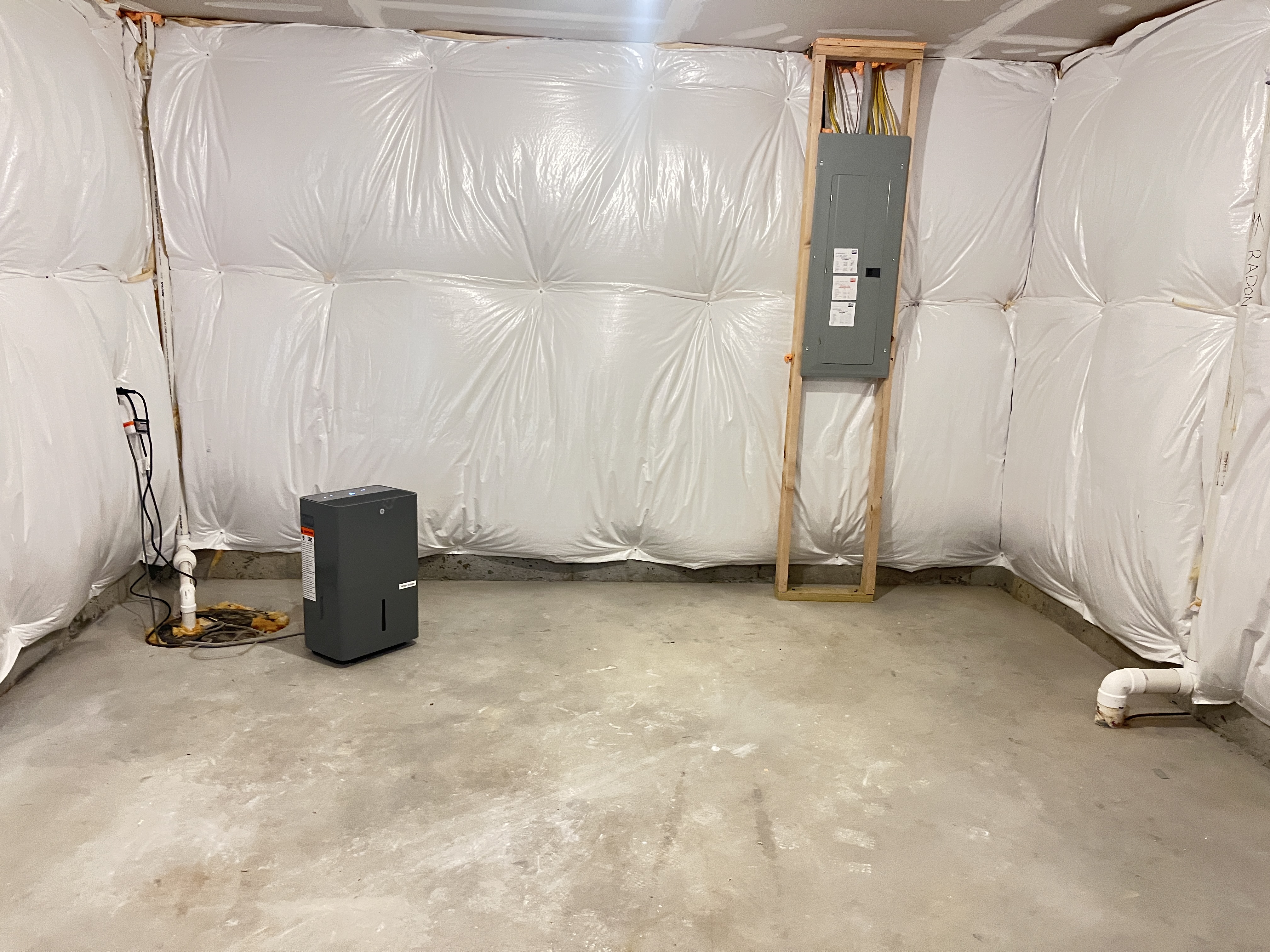 basement sump pump drainage system waterproofing