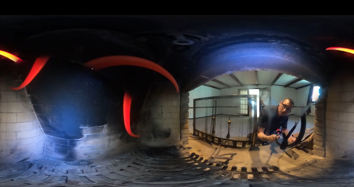 Level 2 chimney camera inspection of a masonry fireplace in New Jersey