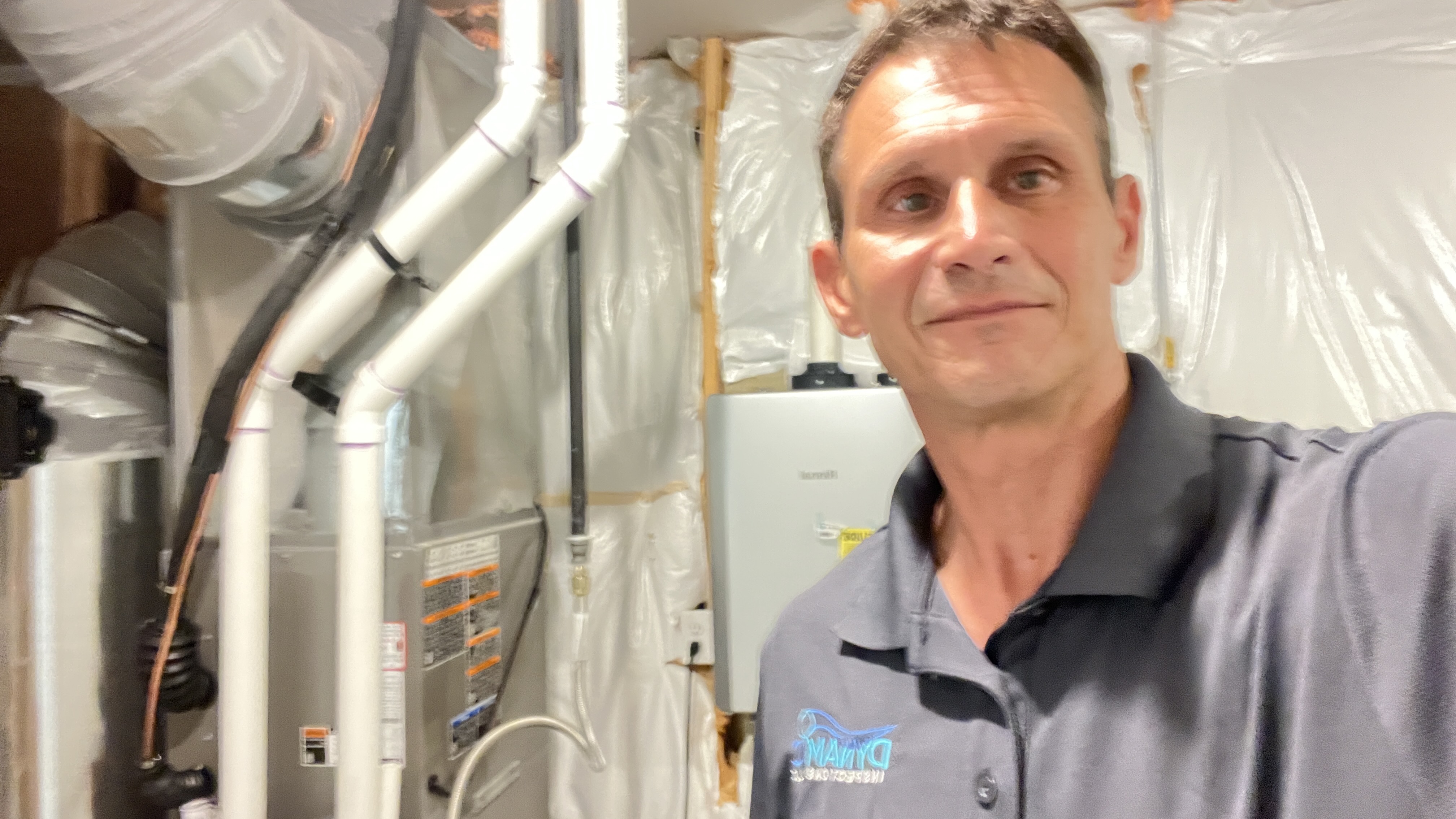 Robert Reinhardt of Dynamic Inspections during a residential property inspection in New Jersey